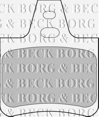 BORG & BECK bbp1550 -  Комплект тормозных колодок, дисковый тормоз